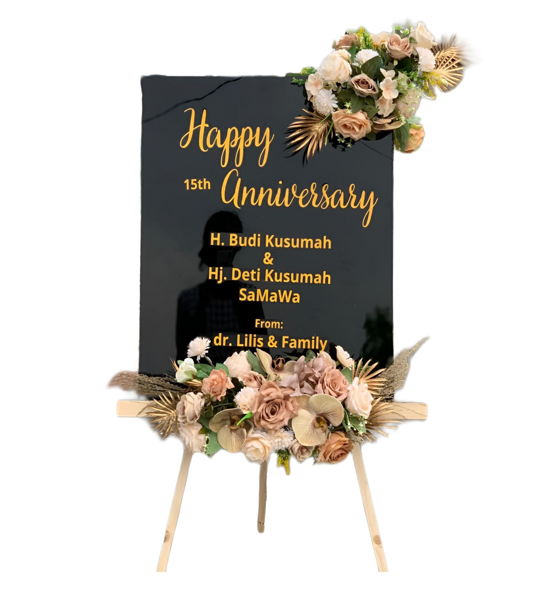 Papan Bunga Akrilik Barat