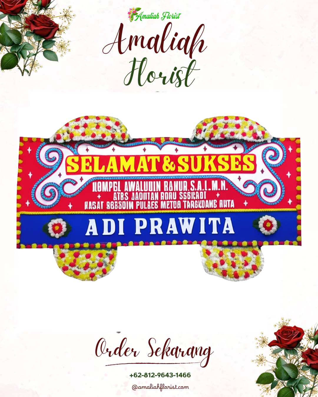 Papan Bunga Ucapan Selamat Barat